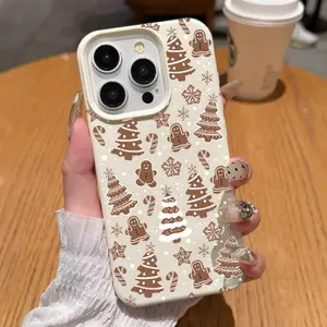 Gingerbread Man Phone Case, Full Body Protection Shockproof Tpu Cover, Fits iPhone 11/12/13/14 Pro/15 Plus/15/16/17 Pro Max/air