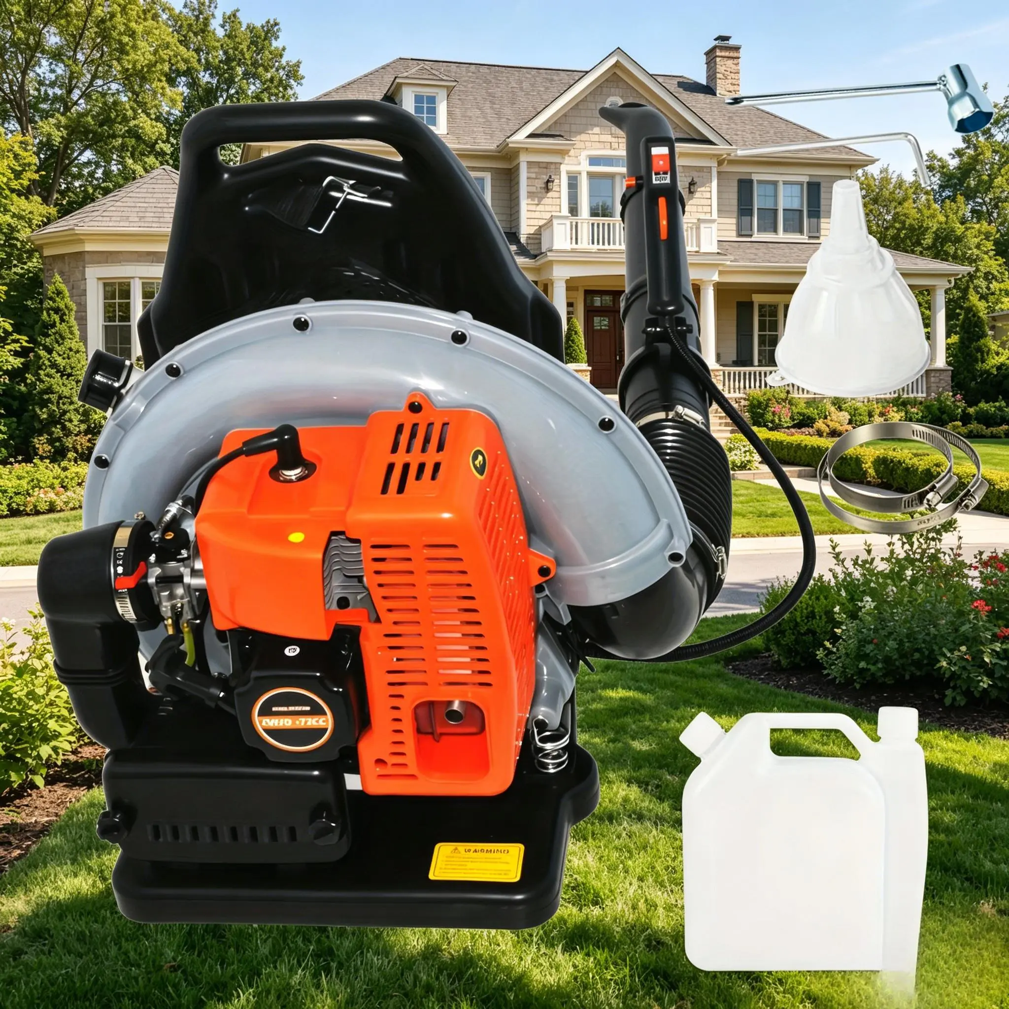 Gas Backpack Leaf Blower 72CC 3.6HP, Ergonomic & Low-Vibration, Cruise Control IDeal ForVear-Round Yard Maintenance Portable