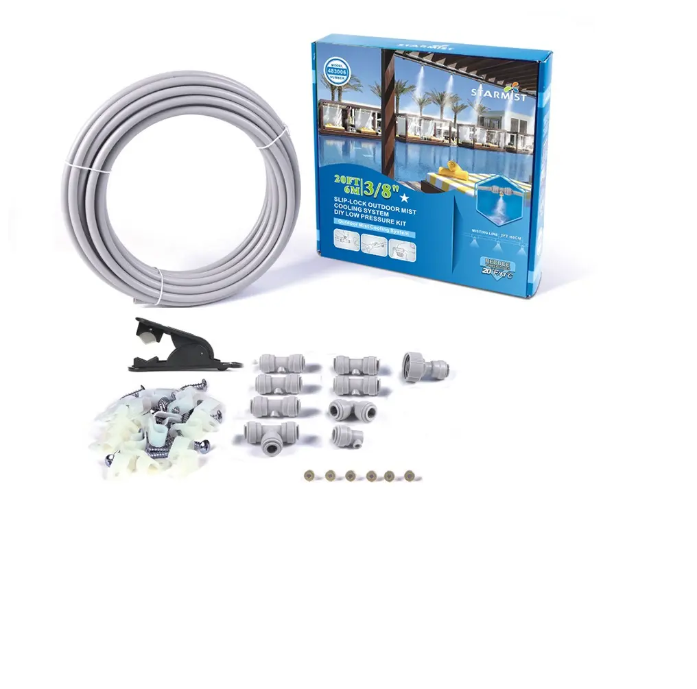 Starmist 483006 Deluxe Slip-Lock Misting Kit, 20'
