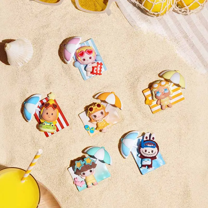 【3】POP MART POP Bean Island Vacation Series Fridge Magnet Blind Box