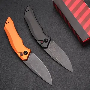 7100 Outdoor Folding Knife, Aluminum Alloy Handle, Anti Corrosion High Hardness Steel, Outdoor Camping, Driving, Fishing EDC Tool, Best Gift