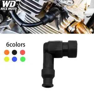 WD NICE MOTO Motorcycle Atv Scooter Dirt Bike Universal Modified Rubber Ignition Spark Plug Cap, Compatible with Honda Yamaha Ktm Kawasaki Suzuki