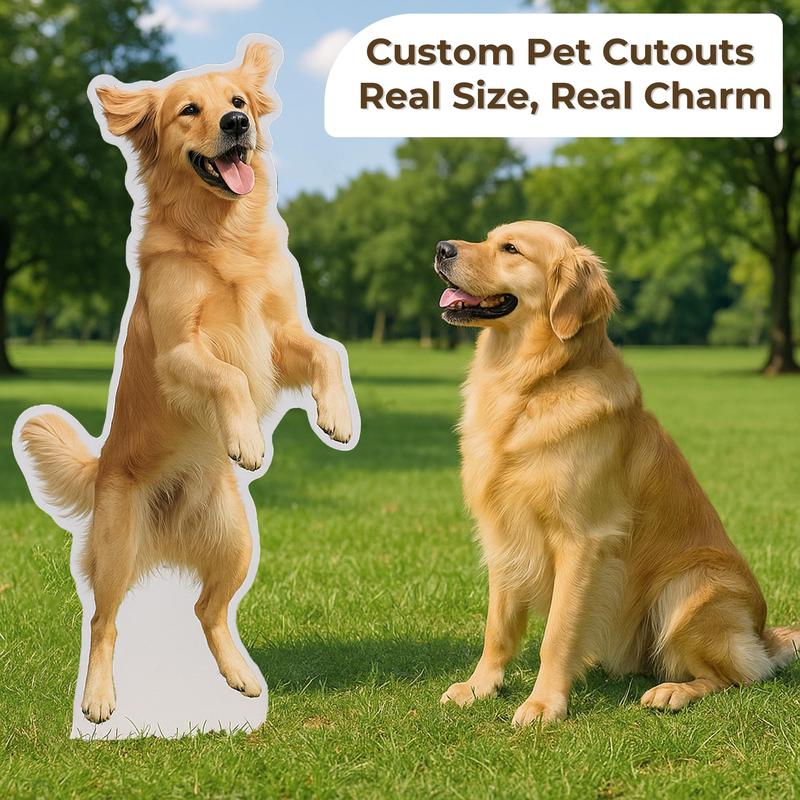 Custom Life Size Cardboard Cutout - Personalized Photo Standee for Wedding Graduation Birthday Party Anniversary Senior Night Waterproof Corrugated Plastic USA Made