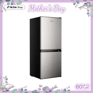Upstreman mini fridges BM40 Small Refrigerator with Bottom Freezer Double Door Mini Fridge for Kitchen Apartment Dorm Office Space-Smart Design Precision Cooling Whisper-Quiet Efficient Customizable Storage 2.75 Cu.Ft + 1.27 Cu.Ft