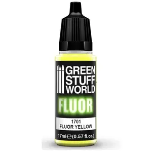 Green Stuff World Fluorescent Yellow Acrylic Paint for Models and Miniatures