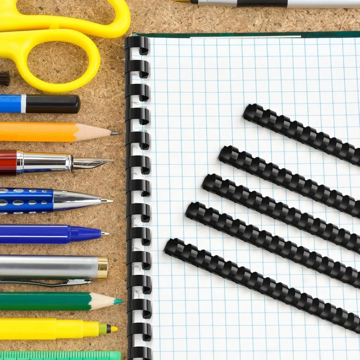 150 Pack Plastic Binding Combs Plastic Comb Binding Ring 19 Ring Comb  Binding Spines Letter Size Plastic Spiral Binding for Notebook Calendar  Picture Album (1/2 in, Black) - TikTok Shop