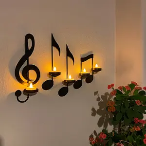 4 Note Candle Partition Shelf, Wall Hanging Storage Shelf, Not Easy To Deformation, For Home Decoration, Festival Decoration, Suitable For Living Room, Corridor, Balcony, Bedroom, Bathroom, Restaurant, Flower Shop And Other Scenes