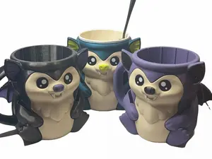 Brambles Bat Ice-Cream Pint Holder Spooky 3D-Printed Gothic Cozy for Halloween Lovers Durable Drinkware