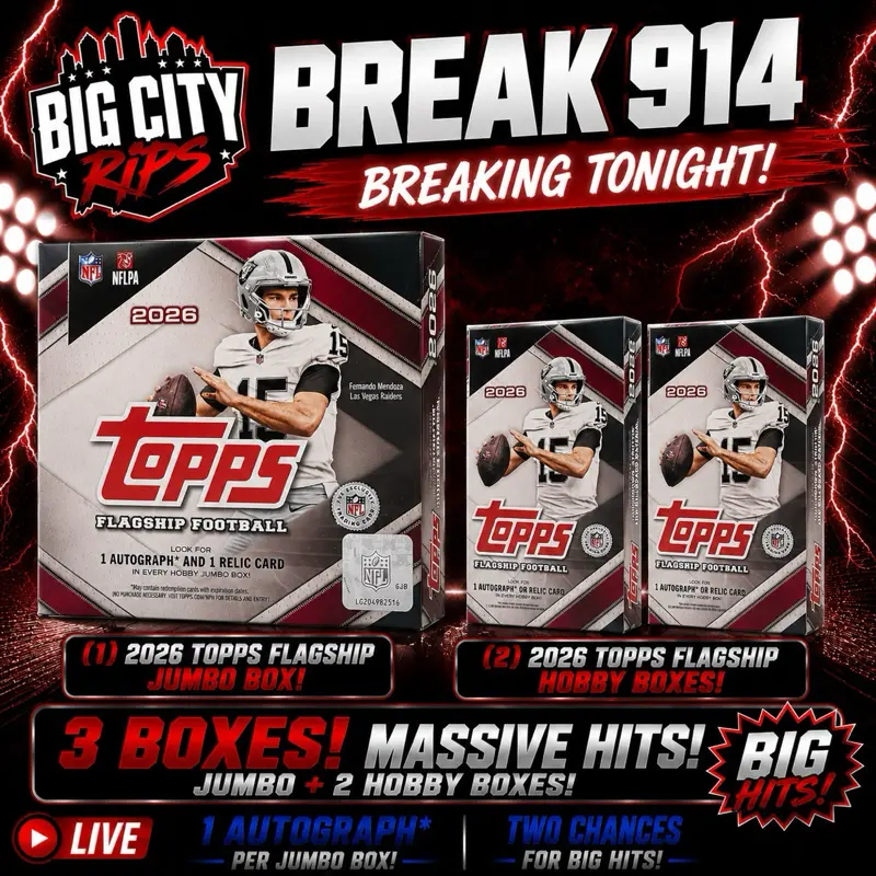 Break 914 - 2X 2026 Topps Flagship Hobby Boxes and 1X 2026 Topps Flagship Jumbo Box