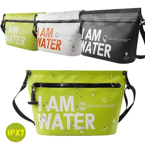 Waterproof Crossbody Bag IPX7, Air-Tight Water-Resistant Shoulder Bag for Swimming and Fitness, Unisex Lightweight Zipper Sling Bag