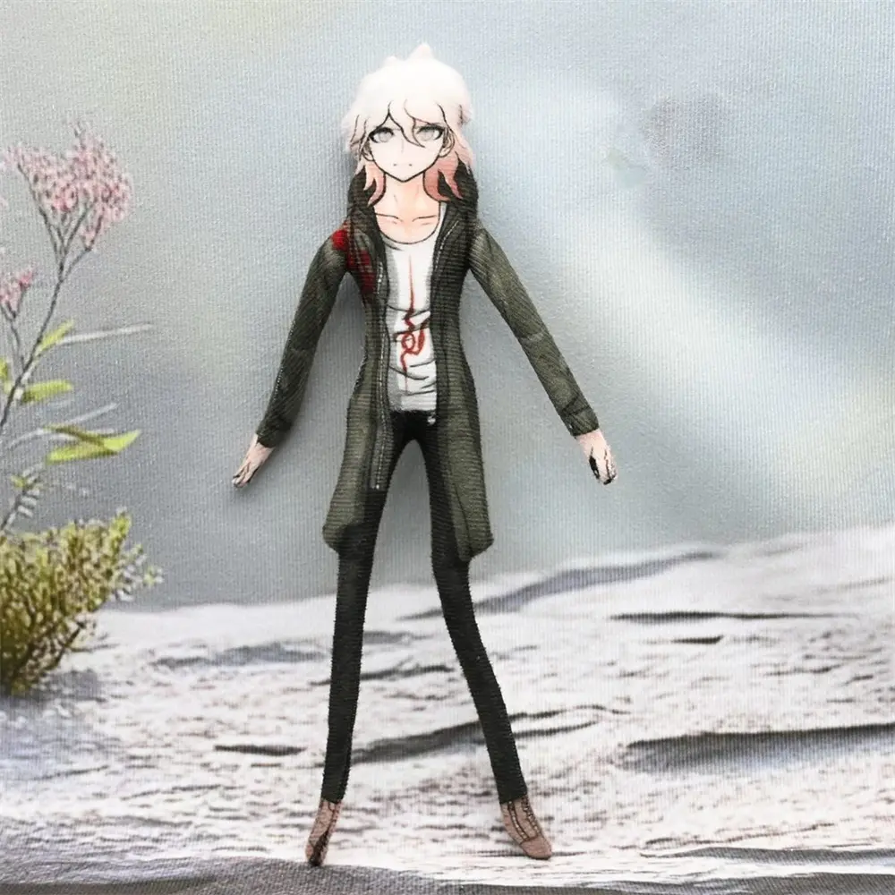 Anime Danganronpa Nagito Komaeda Chiaki Nanami Cosplay Plush Stuffed Doll Abstract Twistable Cartoon Figure Room Decoration Doll