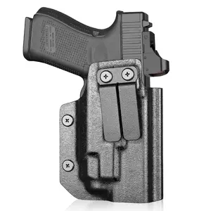 IWB Kydex Holster for Glock 19 with TLR8/ TLR8A, Fit Glock 17/19 Gen 3-5, 23/32 Gen 3-4 & 19X/ 44/45, Inside Waistband Conceal Carry, Optic Cut, Adj. Cant & Retention, Right Hand