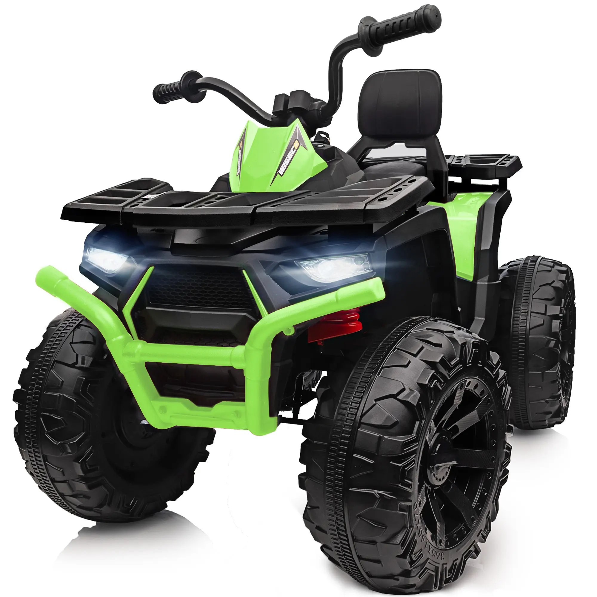 Hikiddo kids ATV 4 Wheeler, 24V Electric ATV Ride On Toy for Big Kid w/ 2-Seater, 5Mph Max Speed