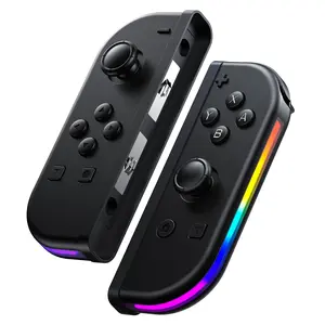 Garyki Wireless Switch Controller for Switch/Lite/OLED, Dual Vibration & Motion Control - Black LED