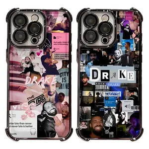 Hot Singer Drake Collage Funny Artistic Phone Cases For iPhone 17 16 15 14 13 12 11 Promax Pro Air Plus Shockproof Cover Casing Protection Best Gifts For Valentine Christmas Birthday Halloween