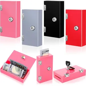 4 Pack   Box Portable Winners    Box with 2  Pocket Sized  Safe Colored Safe Storage Stops Addictive Urges