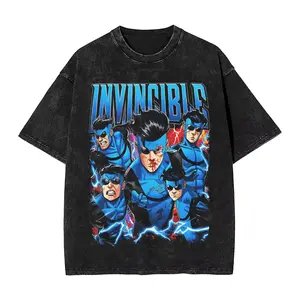 Couple T Shirt Atom Eve- Invincible Character Washed T Shirts Harajuku Summer Tee Shirt Y2K Retro Cotton Clothing Gift Idea 6