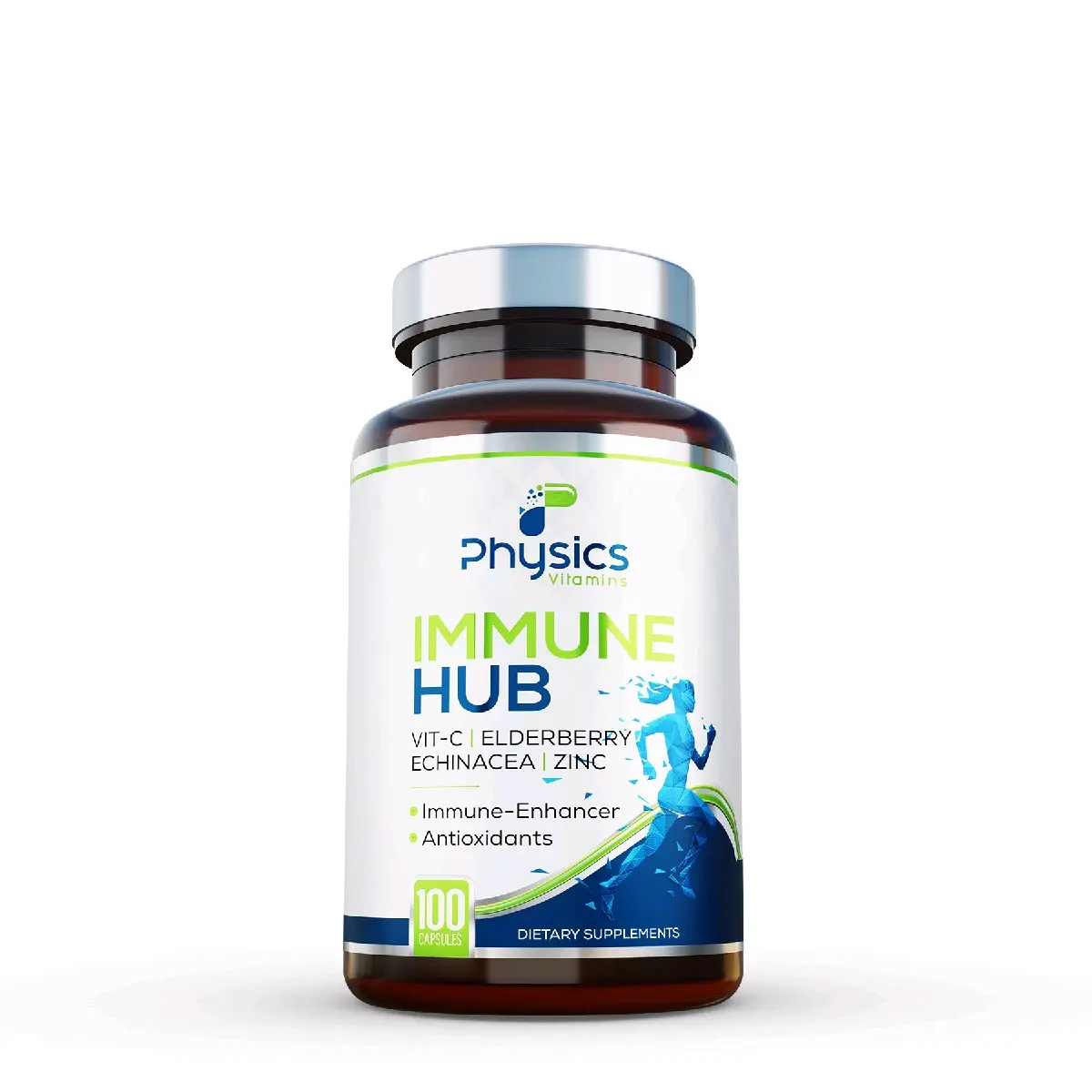 Immune HUB Equinacea Elderberry Zinc Vitamin-C Health Wellness  Healthcare Supplement