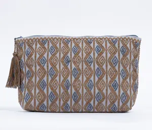 Embroidered Cosmetic Bag