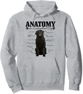 Anatomy Of A Newfoundland Dog Funny Cute Newfoundland Mom Pullover Hoodie - Luismrid Shop 65B09H531YHK
