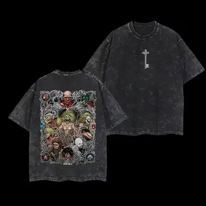 Attack on Titan Printed Men's Washed T-Shirt2