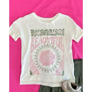 Beautiful Rose Floral Graphic Tee