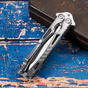 Stainless Steel Balisong Trainer, Durable Practice Tool for Skill Training & EDC