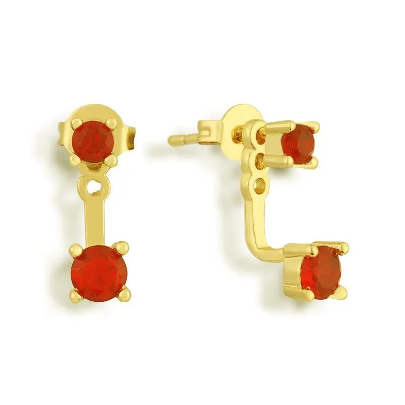 EVRY JEWELS Gold or Silver Plated Women's Hypoallergenic Princess Earrings