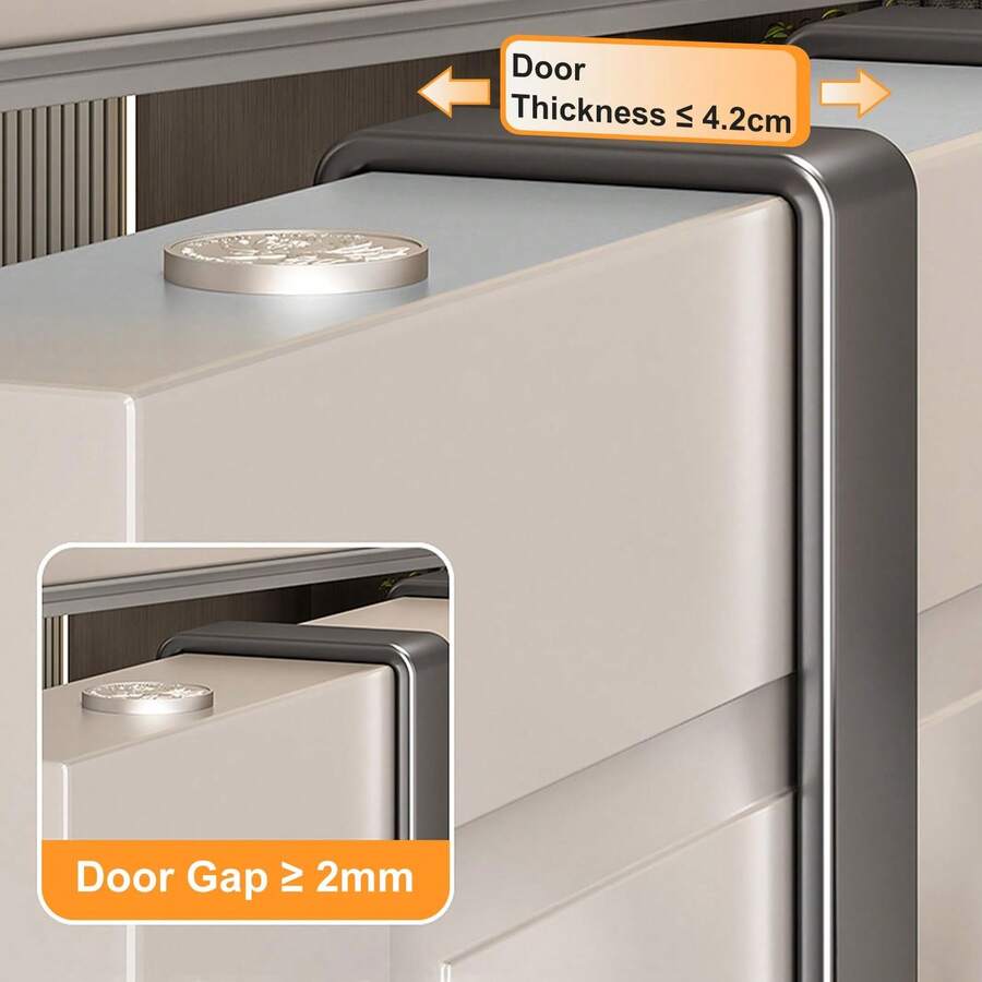 1pc/2pcs Carbon Steel Over-The-Door Hook - Heavy Duty Metal Multipurpose Towel Rack| Space-Saving Vertical Design Storage Hanging Hook Rack| Bathroom Over-The-Door Towel Hanger, Titanium Color, No Drilling Required, Suitable For Bedroom