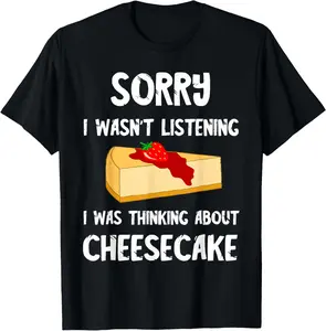 Cotton Graphic Tees Streetwear Sweet Cheesecake Dessert Cheese Cake Pastry Shop Dessert T-Shirt