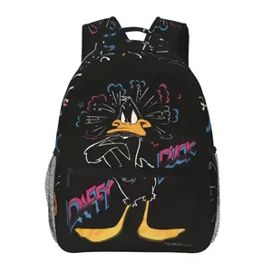 Men's Daffy duck Backpack Cute Lightweight Daffy duck plush Laptop Backpack Casual Weekend Travel Daypack Daffy accessory bag for friends, colleagues, family holiday presents