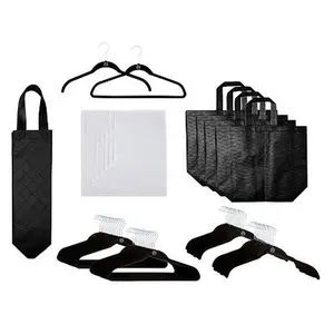 Joy Mangano The Joy Hangers Best Gifts Ever 65-piece Mega Set with Bags - Chrome