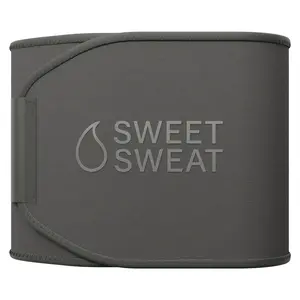 Sweet Sweat Ab Trainer for Women and Men - Sweat Band Waist Trainer Belt for High Intensity Training and Gym Workouts, 5 Adjustable Sizes