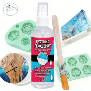3.5 Oz/100ML Mold Release Kit, Easy Demolding, Protects Concrete & Rubber, Essential for Jewelry Making, Perfect for DIY Projects