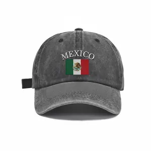Country Flag Baseball Cap, Fan Hat, Gift For Mexico, Adjustable Cap