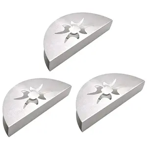 3X Creative Paper Towel Holder Stainless Steel Napkin Holder Fanshaped Organizer Container