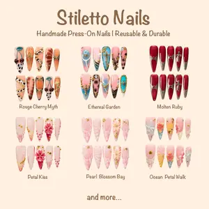 Voxinail Lab | Handmade Stiletto Press-On Nails Collection | Reusable, Long-Lasting