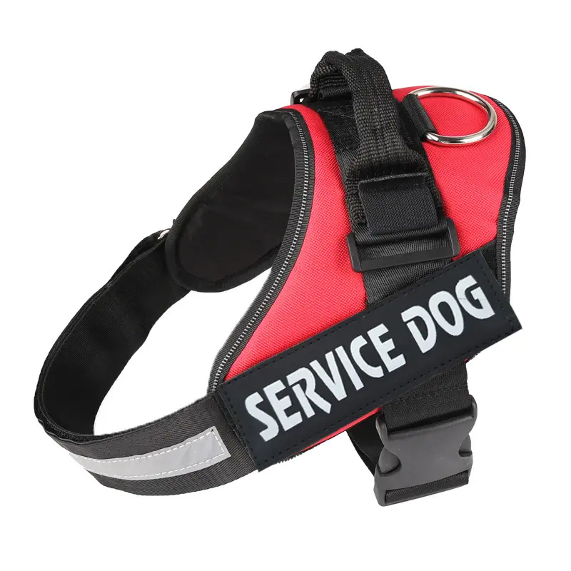 Service Dog Harness with 3M Reflective Safety, Easy Adjust & No-Pull Design - Breathable Nylon Handle for Small/Medium/Large Dogs velcro pets Service Dog Harness with 3M Reflective Safety, Easy Adjust & No-Pull Design - Breathable Nylon Handle for Small/Medium/Large Dogs velcro pets