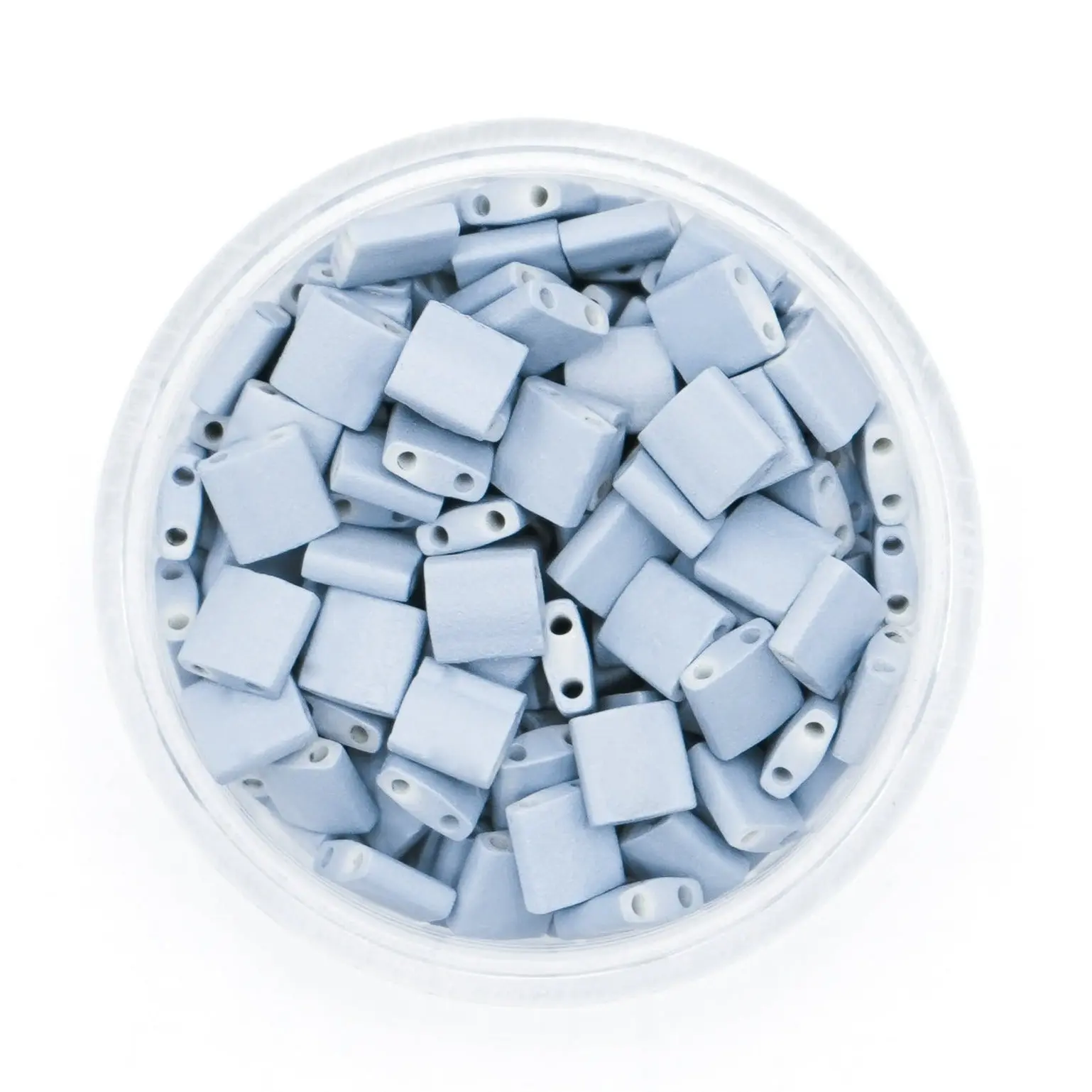 LIGHT BLUE RAIN - Custom Miyuki Tila Beads