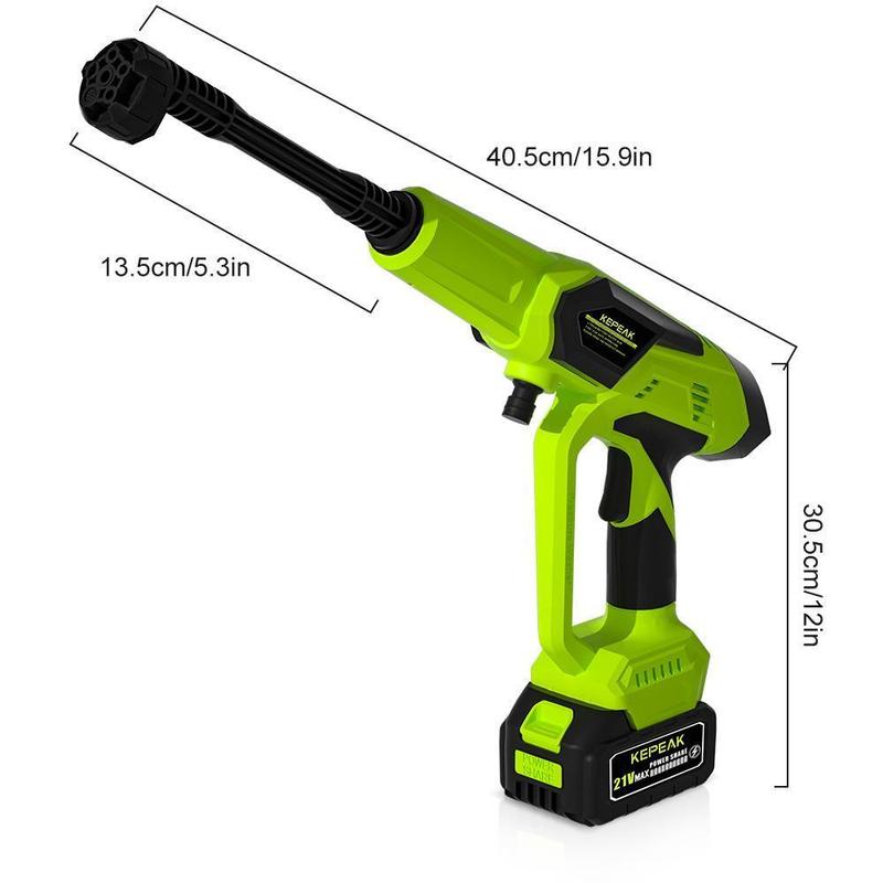 Cordless Portable Power Washer 21V, 200W High Pressure Water Cleaner with 13000mAh Battery, Adjustable 6-in-1 Nozzle & Foam Bottle,for Valentine’s Day Gift