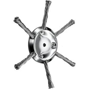 Hardware supplies OXT Steel Wire Grass Trimmer Head, 2025 New String Trimmer Replacement Head, 6 Inch Steel Wire Weed Trimmer Head, Weed Eater Blade Remover Tool for Lawn Mower Tray