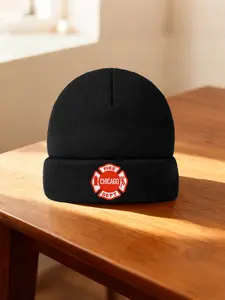 Chicago Fire 2026 new model Multi Color Soft Fabric Winter Cap Warm Cozy Unisex Knit Hat with Universal Fit, Versatile Headwear for All Genders & Cold Weather Outfits