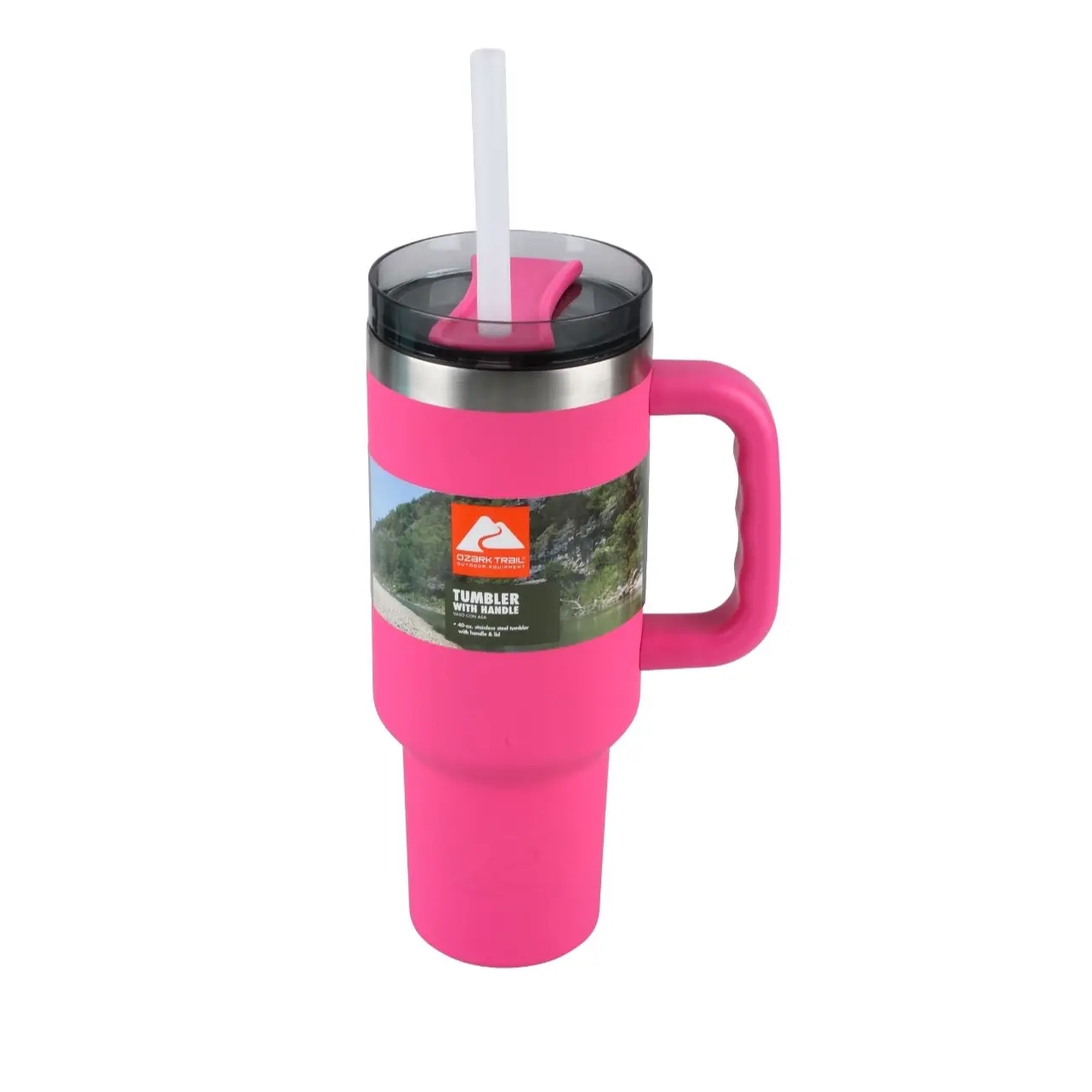 Ozark Trail 40 oz Vacuum Insulated Stainless Steel Tumbler Purple Mug  Bottled Flasks Drink Portable Stylish Lid - TikTok Shop