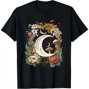 Aesthetic Goblincore and Dark Cottagecore Mushroom T-Shirt