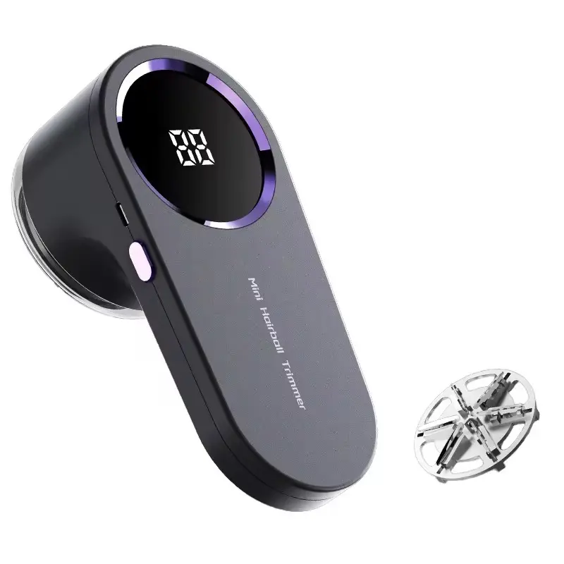 Electric Fabric Shaver with Digital Display Lint Remover for Clothes Couch Car Seats Mini Personal Trimmer