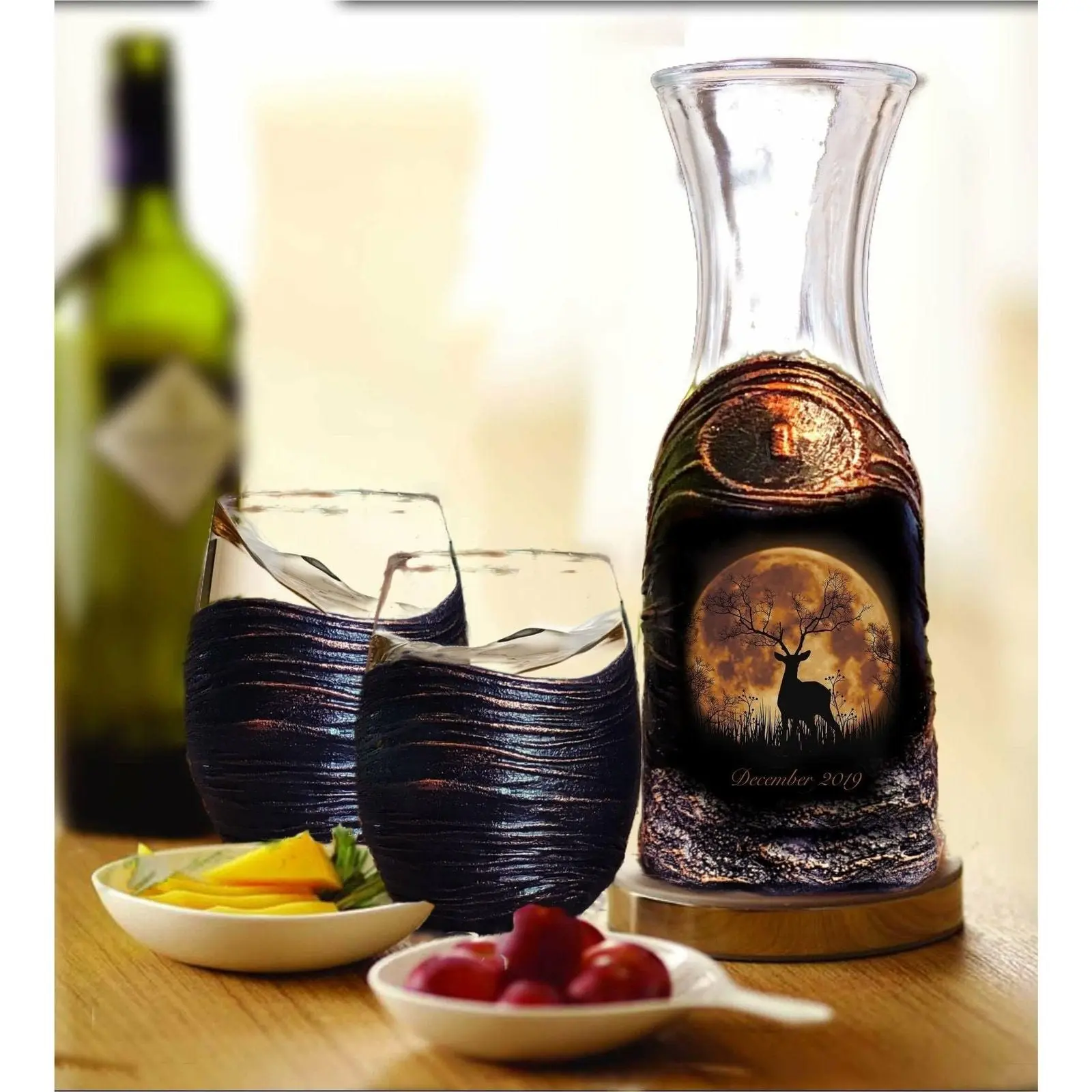 Personalized Monogram Wine Decanter Set