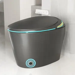Bellemave  Unique Smart Toile, One Piece Toilet with Bidet Built In,Auto Open/Close Seat, Foot Sensor, LED Display,Night Light, Warm Water & Dryer