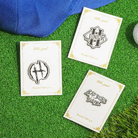 Creative Letter Design Golf Hat Clip, Cartoon Design Baseball Cap Badge, Fashion Alloy Accessories for Men & Women, Trendy Exquisite Brooch for Birthday Gift, Golf Accessory