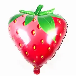 5 Strawberry Foil Balloons