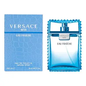 Versace Man Eau Fraiche by Versace for Men 3.4 oz & 1.7 oz Eau de Toilette Spray - Sophisticated Refreshing Woody Aquatic Scent with Citrus & Spicy Notes - Versatile Fragrance
